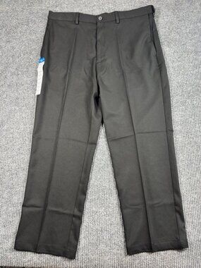 Haggar Cool 18 Pro Dress Pants Mens 38x29 Black Classic Fit Stretch No Iron NWT